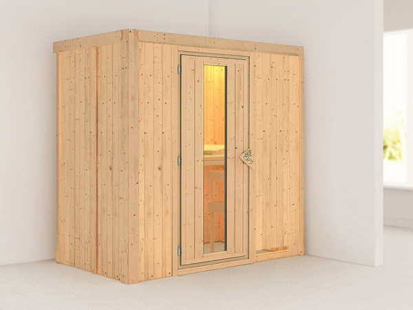 Systemsauna Variado Holztür mit Isolierglas