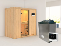 Sauna Systemsauna Variado, inkl. 9 kW Ofen mit externer Steuerung